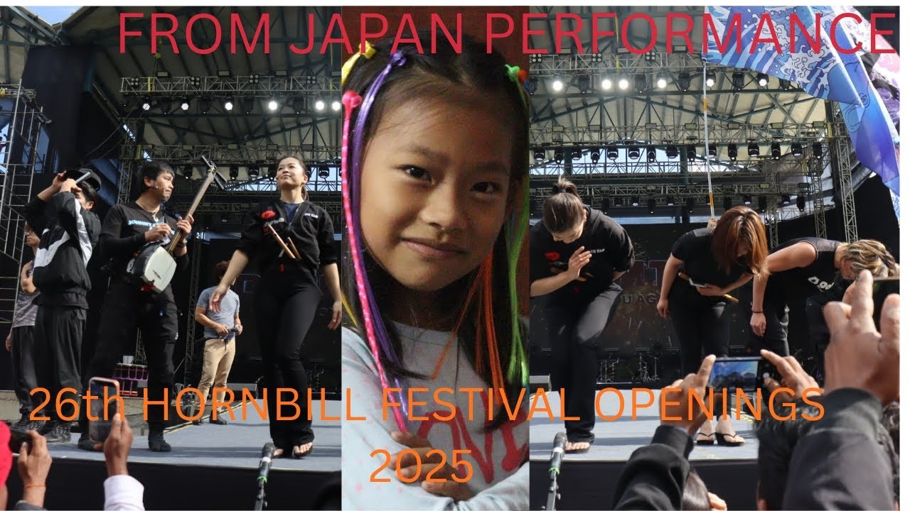 JAPANESE PERFORMANCE TRUMTAO MUSICAL AT OPENING CEREMONY HORNBILL FESTIVAL 2026