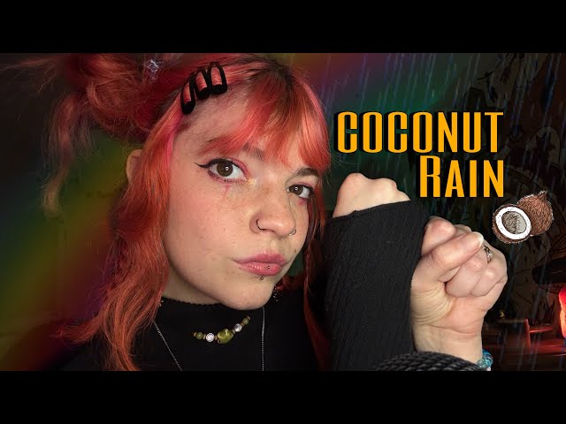 ASMR COCONUT RAIN 🥥🌧️ Tingles in Your Face (by Angelic Lofi)