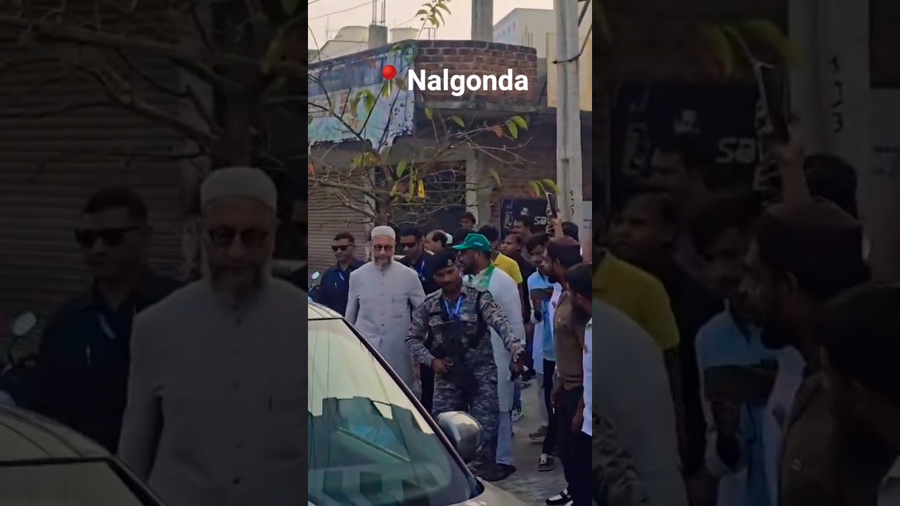 Live | Sadar-e-Majlis Barrister Asaduddin Owaisi Sahab, MP Hyderabad📍 Nalgonda