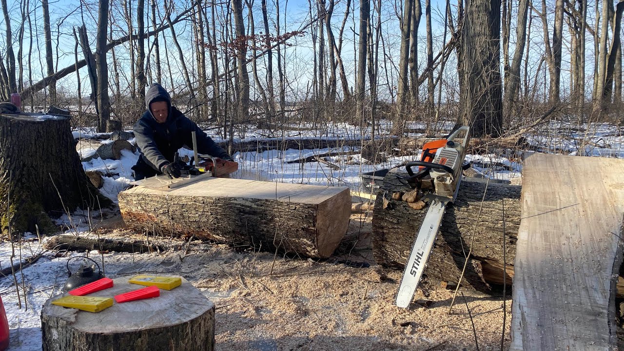 Granberg 20” Alaskan chainsaw milling YouTube
