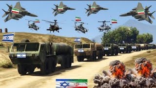 ISRAEL UNDERSTIMATED IRAN - Israeli Army Convoy Destroyed by Irani Missiles, Drone,Jets - GTA5