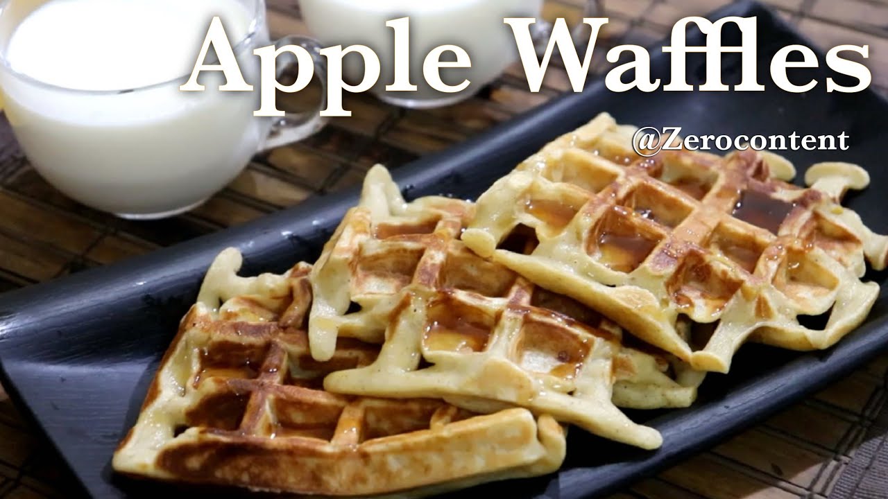 Apple Waffles Recipe / Apple Cinnamon Waffles/ Pristage Waffle Maker