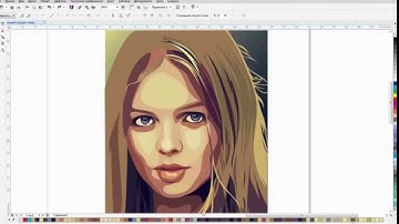 Drawing a portrait in CorelDRAW program