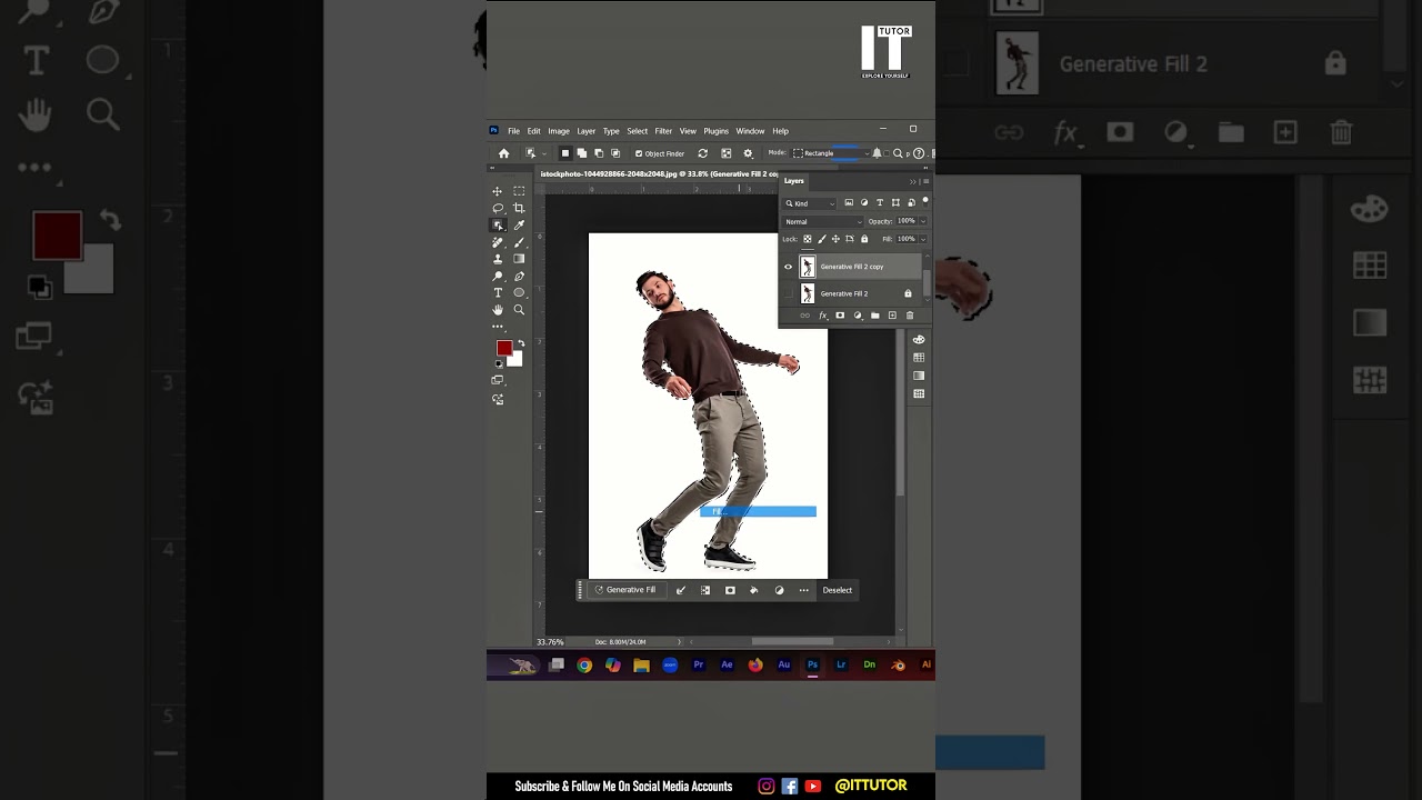 How To Fix Men Posture With Help of Puppet Warp Tool In Photoshop 