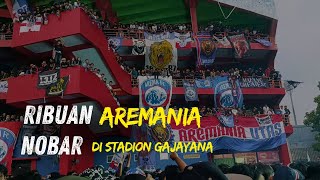 Download lagu RIBUAN AREMANIA NOBAR DI STADION GAJAYANA - PERSIK VS AREMA 