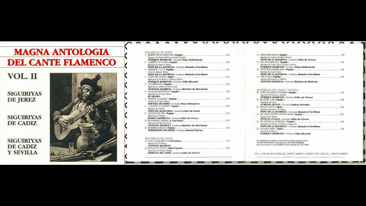 17. ANTONIO MAIRENA - VERGÜENZA; SIGUIRIYA DE ENRIQUE EL MELLIZO (SIGUIRIYAS DE CÁDIZ)