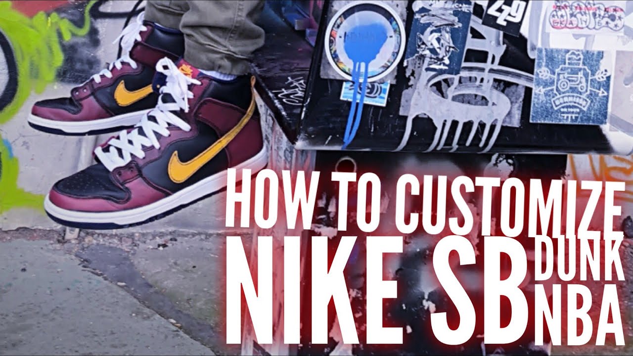 How To Customize Nike SB dunk NBA - YouTube