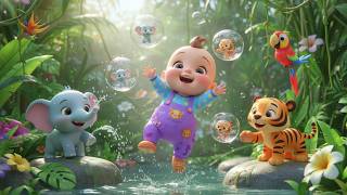 🎵 বুদবুদ ফাটানোর চমকপ্রদ গান | বাচ্চাদের ছড়া | শিশুর গান, গোসলের মজার অভিযান 🛁🌴 screenshot 5