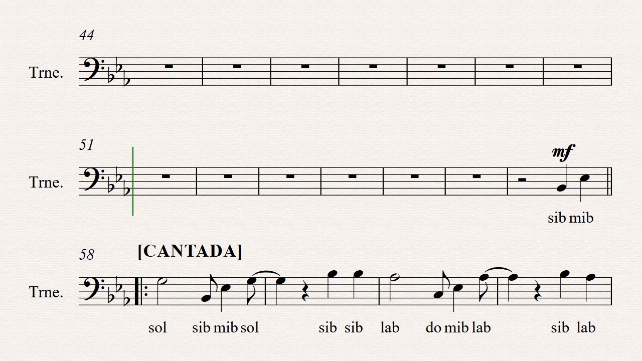 SOBRE AS ONDAS DO MAR | 467 Harpa Cristã [ Partitura de Trombone COM NOTAS  ] 👇PARTITURA PDF👇