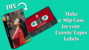 DIY: make a cassette slip case (with labels) templates included