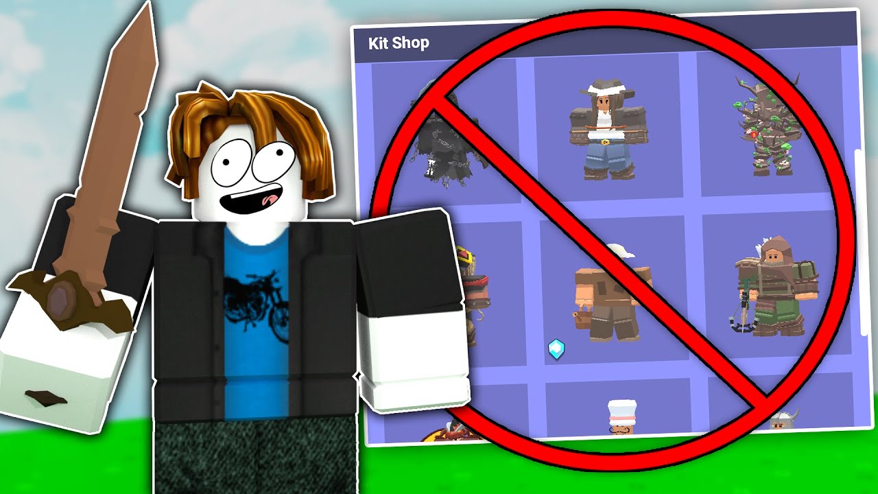 Winning With NO ITEMS In ROBLOX Bedwars 