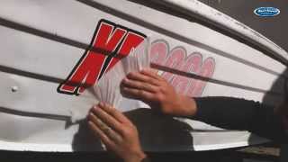 How to apply graphics to a chine hull