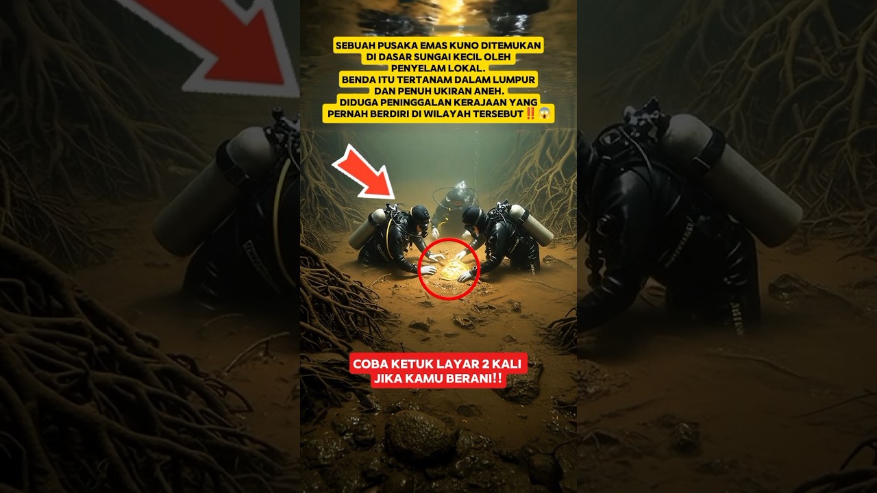 Pusaka Emas Muncul dari Dasar Sungai‼️😱 