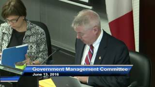 Government Management Committee - June 13, 2016