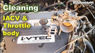 Honda IAC valve cleaning & How to clean Throttle Body on Honda: Throttle body removal for cleaning