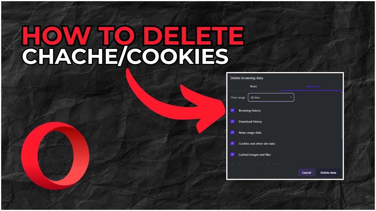 How to Clear Cache on Opera Browser - YouTube