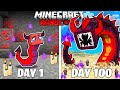 I Survived 100 Days as a DEMON WORM in HARDCORE Minecraft