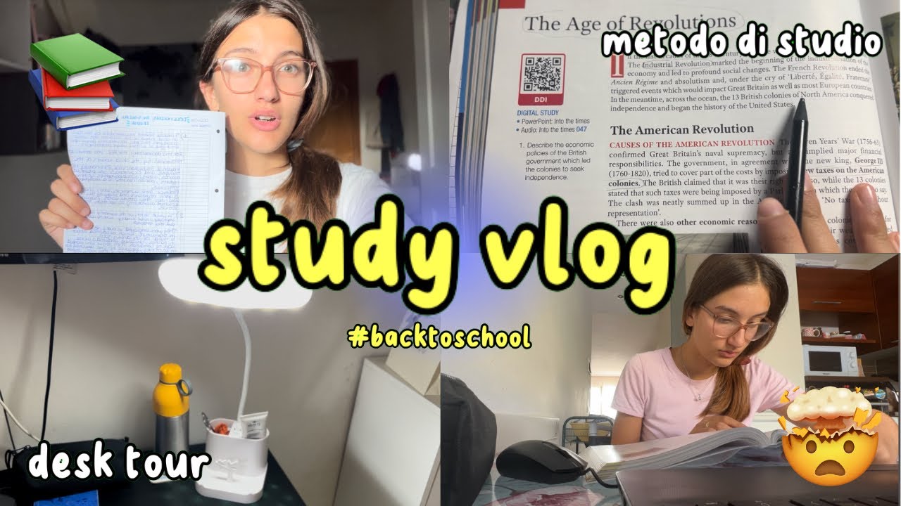 facciamo insieme i compiti delle vacanze! | study vlog #backtoschool