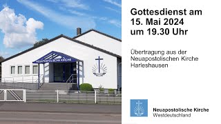 Gottesdienst am 15. Mai 2024 aus Harleshausen | Neuapostolische Kirche | NAK