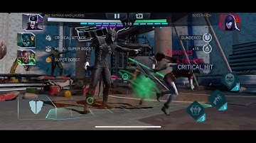 Herioc 7 Boss Raven Oneshot By Metal Team. Injustice 2 Mobile AOC Solo Raid
