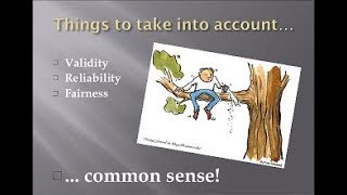 Reliability, Validity, Fairness R