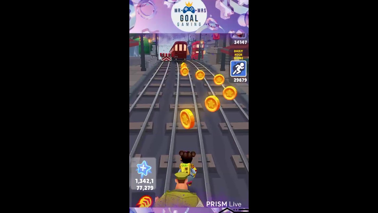 THE SUBWAY🚇SURFERS Game🏃🏻‍♂️Live 🔴 Gameplay #subwaysurfers #run #shorts #shortvideo #mobilegames