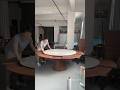 expandable round dining table for 6 to 12 people .#table #diningtable #diningroom #tabledesign