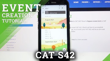 How to Create an Event in Calendar of Cat S42 - Delete Event from Calendar