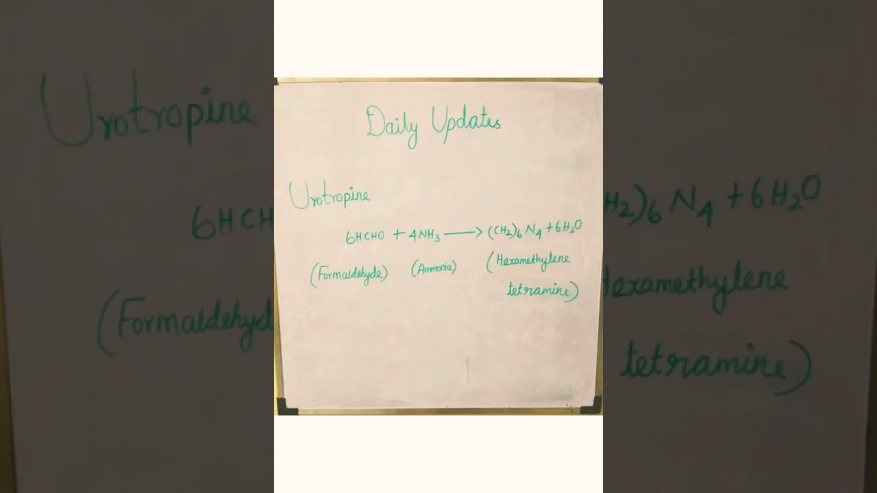 Urotropine|chemistry world|