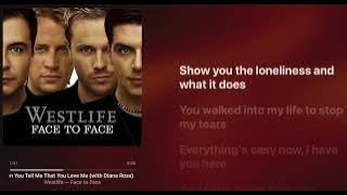 Westlife - When You Tell Me That You Love Me with Diana Ross [ Lyrics   Hi-Res ]