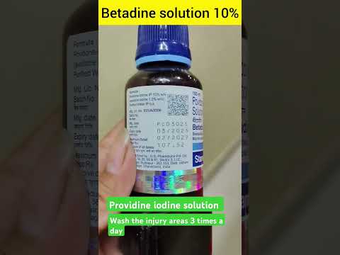 Betadine solution used