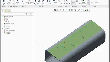 Learn Creo 1.0 Sheet metal with this unique demonstration of Pro/ENGINEER