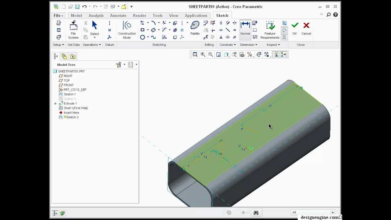 Learn Creo 1.0 Sheet metal with this unique demonstration of Pro ...