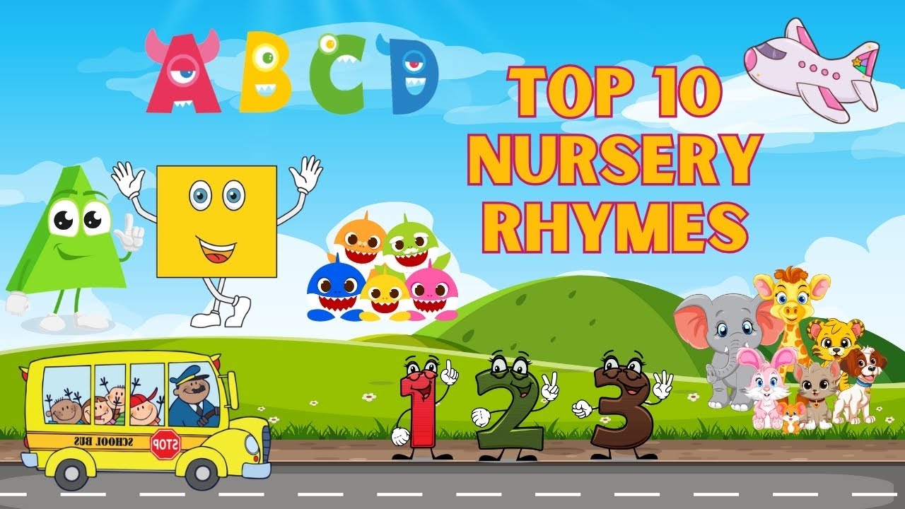 Top 10 - Ten Most Popular Nursery Rhymes | Kids Songs - YouTube