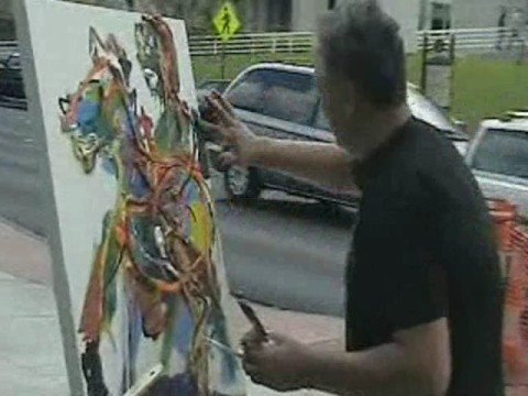 Sergej Andreevski painting in Atlanta GA 2008