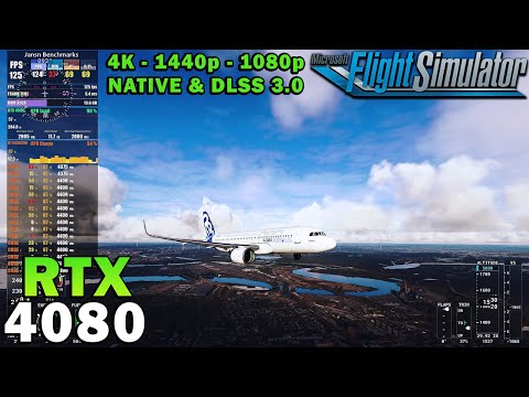 Microsoft Flight Simulator RTX 4080 | 5800X3D | 4K - 1440p - 1080p | Ultra Settings | DLSS 3 ON/OFF