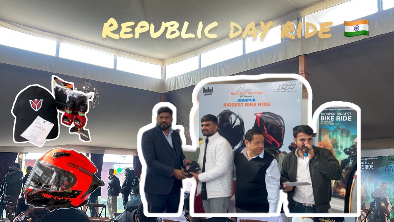 🇮🇳 Republic Day Ride Vlog | Helmet World Jodhpur | Steelbird India | IGNITE IGN-16 Helmet Launch 🇮🇳