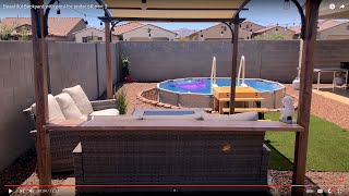 Landscaping Backyard: FatherSon Duo Turns Dirt to Dream Landscape with  Pool in part 2 $6K Budget