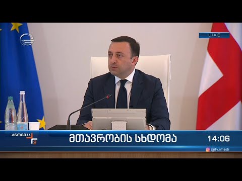 მთავრობის სხდომა - ირაკლი ღარიბაშვილის განცხადება
