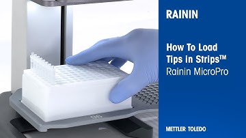 How to Load Tips in Strips | Rainin MicroPro | Load Strips in Any Position | 96-Channel Pipette