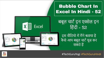 Bubble Chart In Excel In Hindi - 52 - Excel in Hindi #TechGuruYogi