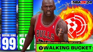 99 DUNK + 97 MID "WALKING BUCKET" BUILD CAN SCORE FROM ANYWHERE! BEST GUARD BUILD IN NBA 2K24!