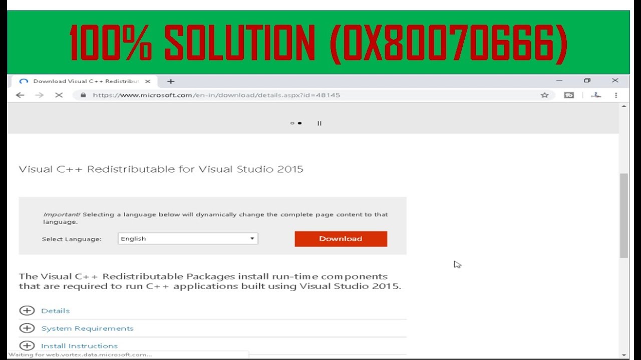 Fix Error Code 0x80070666 when Installing Microsoft Visual C++ (100% ...