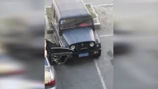 河南水灾泡水车流向吉林市