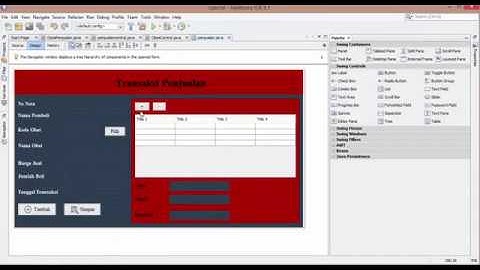 Tutorial Membuat Form Transaksi Penjualan Menggunakan Java Netbeans & Database MySQL Part 5