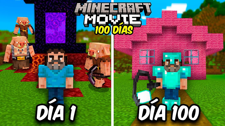 Sobreviví 100 Días en una Película de Minecraft