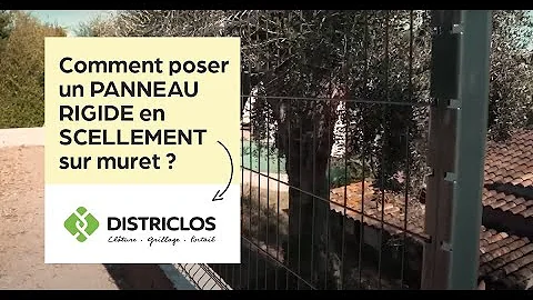 Comment poser des panneaux sur un muret ?