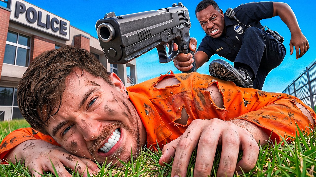 I Got Hunted by Police! (Mr Beast Practice Thumbnail)