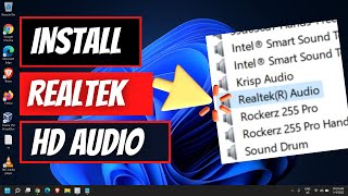 How To Install & Update Realtek HD Audio Driver on Windows 11