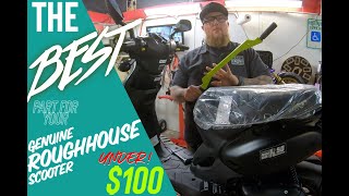 The BEST Mod you can do to YOUR RoughHouse Scooter for UNDER $100!  SMWX717 Highway Peg installation